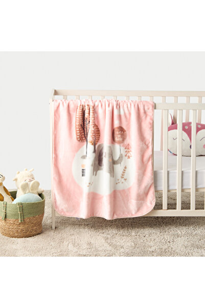 Juniors بطانية أطفال بنقشة الفيل - 80×100 سم