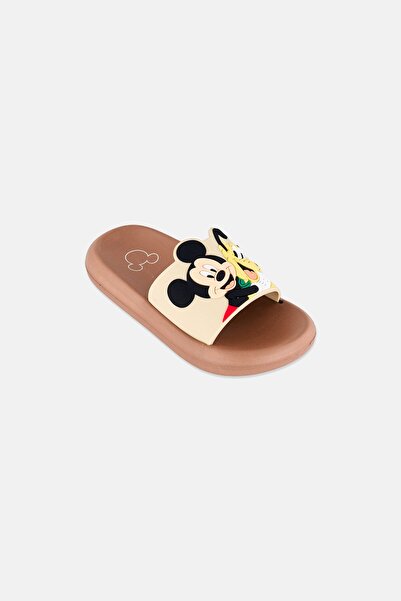 Disney x Micky And Friends Toddlers Boy Slip On Slides, Beige