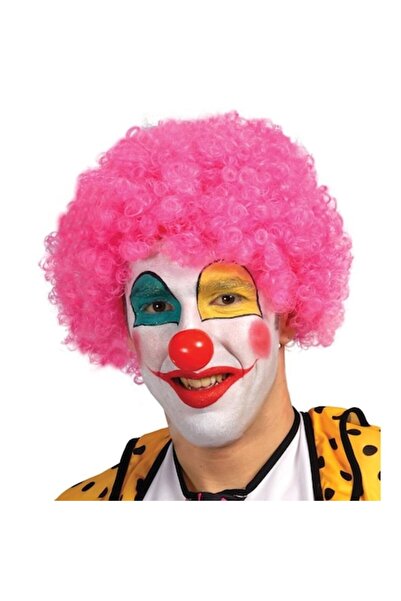 Guirca Peruca afro clown roz