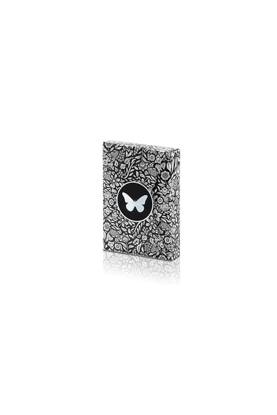 LIMITED EDITION Butterfly Playing Cards Black & Silver