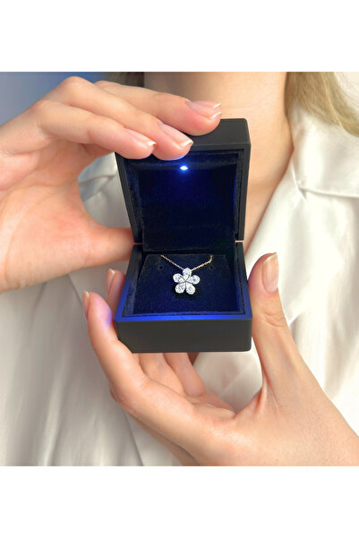 OGO SİLVER 925 Ayar Gümüş Altın Kaplamalı Fortuna Şans Kolye