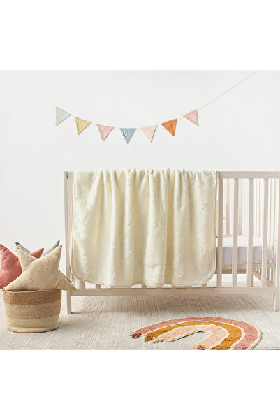 Pielsa Baby بطانية بييلسا كبيرة الحجم بنقشة نجوم متداخلة - 110 × 140 سم