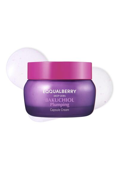 EQQUALBERRY Hydrating Bakuchiol Capsule Cream - Retinol Alternative for Moist...