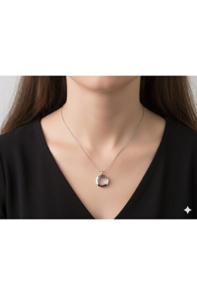 AKFECAN Steel 316L Silver Color Openable Circle Pendant