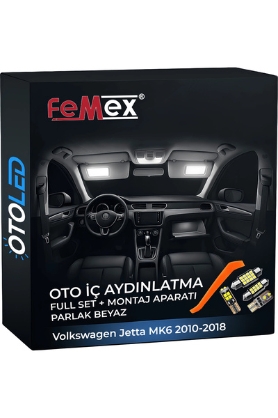 FEMEX Volkswagen Jetta MK6 2010-2018 Uyumlu LED Iç Aydınlatma Seti