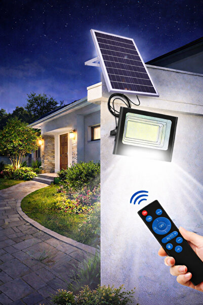 Zenorius Lampă Solară LED Exterior cu Telecomandă și Panou Solar Separat, Ilu...