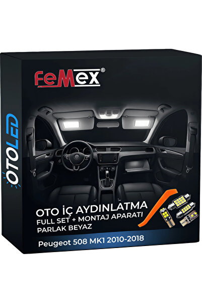 FEMEX Peugeot 508 MK1 2010-2018 Uyumlu LED Iç Aydınlatma Seti