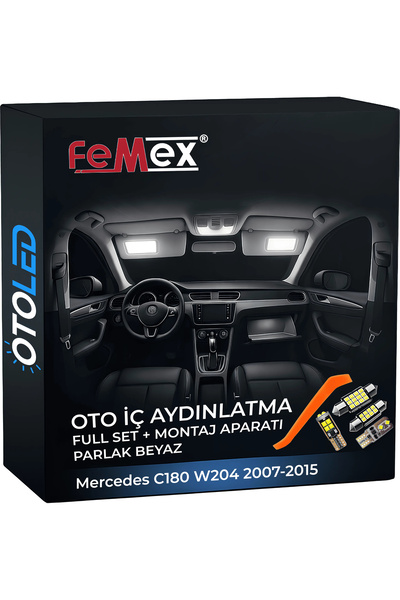 FEMEX Mercedes C180 W204 2007-2015 Uyumlu LED Iç Aydınlatma Seti