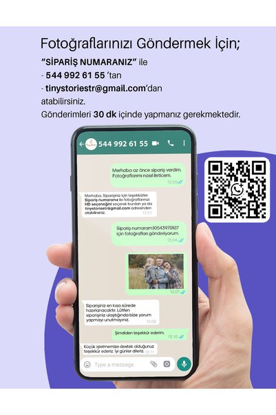 tinystoriestr Kişiye Özel Sticker - 4 Sayfa (64 Adet fotoğraf)