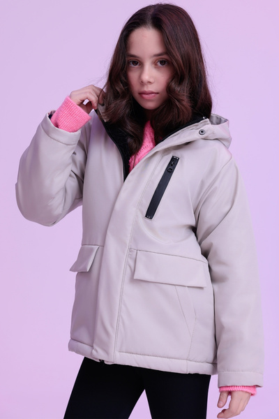 Gizrain Κοριτσίστικο χειμερινό παλτό Parka με γούνα στο εσωτερικό, αδιάβροχο ...