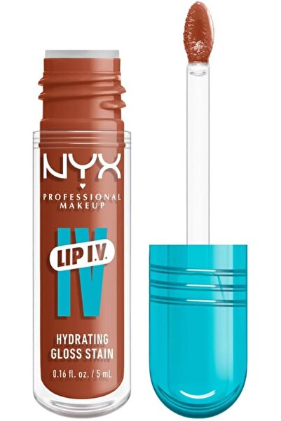 NYX Professional Makeup Lip IV Hydrating Gloss Stain, Lip Gloss, Up to 12HR H...