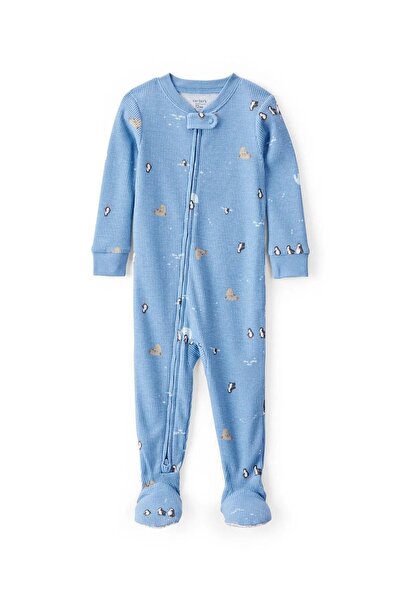 Carter's Erkek Çocuk 2-5 Yaş Desenli Uyku Tulumu Mavi
