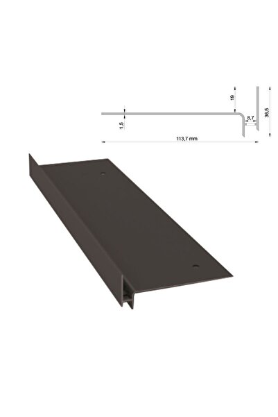 Renoplast Profil scară ventilată SW Grafit RAL 7024