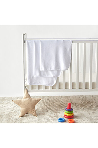 Juniors طقم بطانيات استقبال مطبوع من 3 قطع - 80 × 80 سم