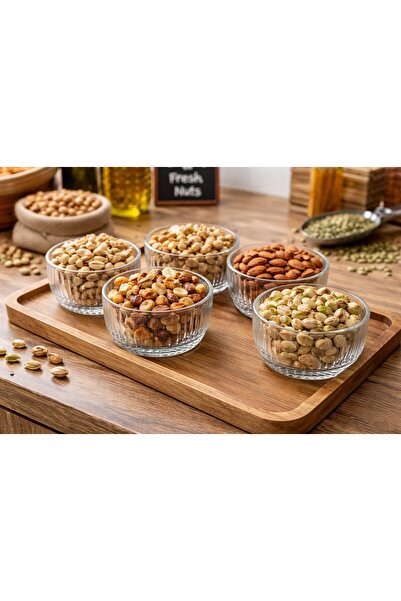 ENAVM ELMAS ENAVM 8 CM CAM ÇEREZLİK REÇELLİK KASE 6 LI SET 100 ml