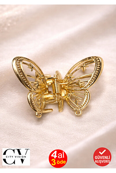cityvision Gold Metal Butterfly Model Hair Clip – Elegant and Modern Clasp Cl...