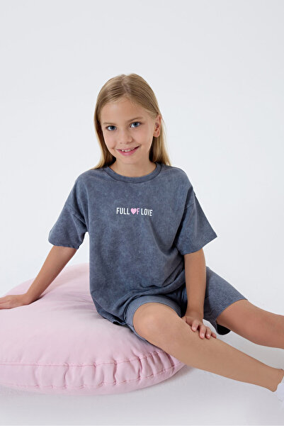 Rolypoly Girl's Anthracite Bermuda Set