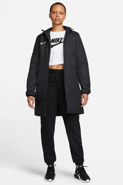 Nike W Nk Syn Fl Rpl Park20 Sdf Jkt Kadın Siyah Futbol Mont DC8036-010