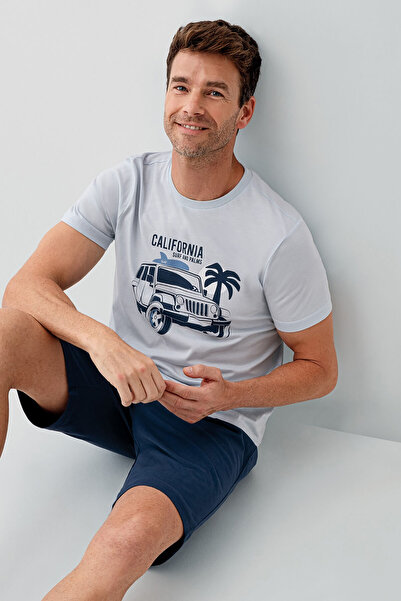 Rolypoly Men's Blue Bermuda Suit