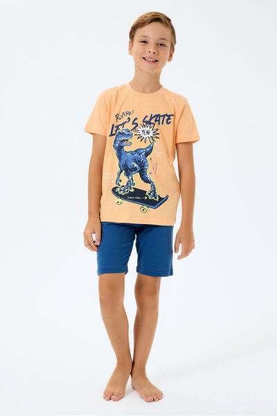 Rolypoly Boy's Orange Bermuda Set