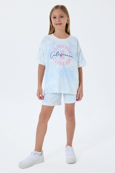 U.S. Polo Assn. Kız Çocuk Mavi Şort Takım