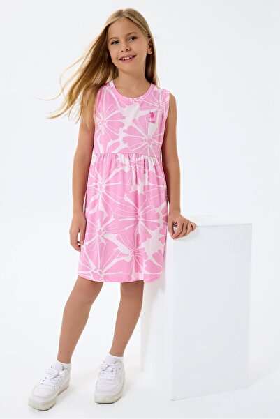 U.S. Polo Assn. Rochie roz pentru fete