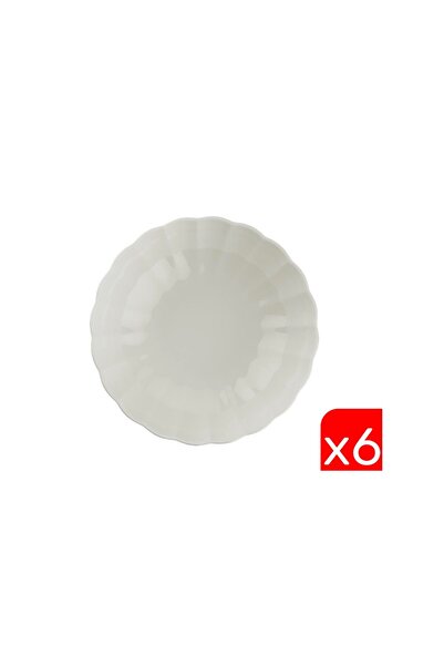 Kütahya Porselen وعاء شوربة كريمي من بون لوز 15 سم 6 قطع