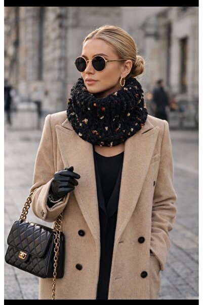 Gri boncuk El Örgüsü Siyah renk Kadife Kelebek İp Boyunluk