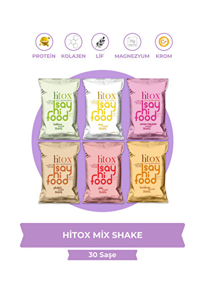 HİTOX Karışık Protein Shake Box | (30 Saşe - Karışık Lezzetler)