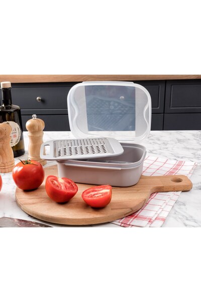 LeylArt Grater Set - Grater with Storage Box