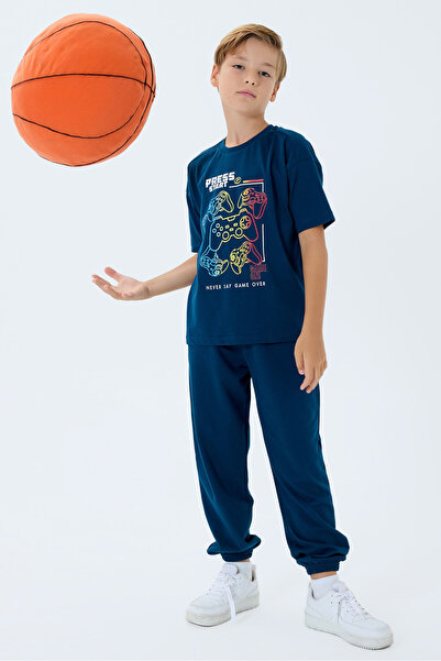 Rolypoly Момчешки комплект пижама в тъмносин цвят