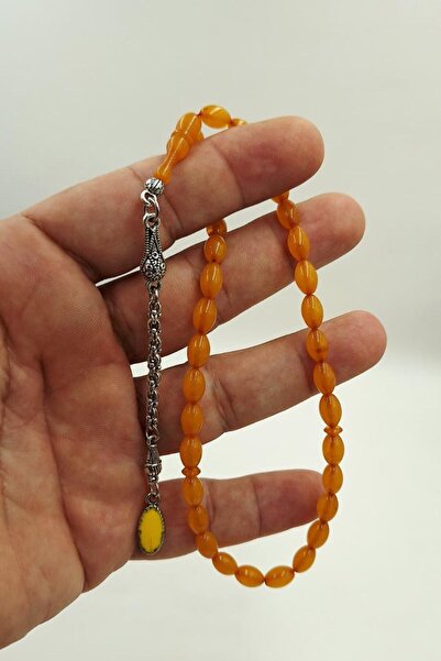 İbrahim Altıntaş Yellow Aloaka Tassel Barley Cut Amber Rosary