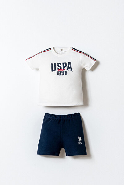 U.S. Polo Assn. Σετ λευκό σορτς για αγοράκι