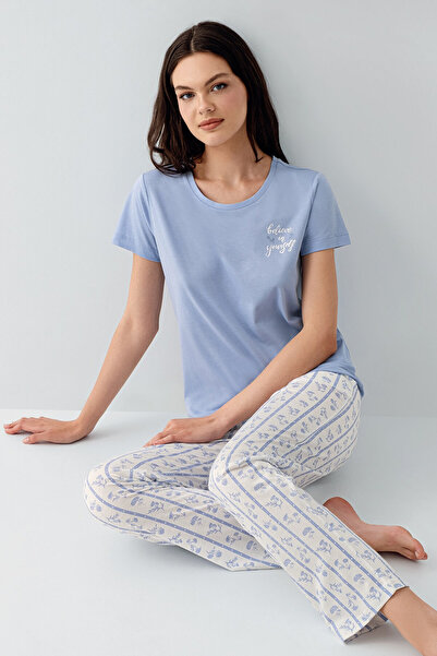 Arnetta Γυναικείο Σετ Πιτζάμες Μπλε