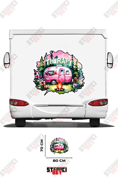 STİCKERCI BEY Therapy Written Tree and Caravan Visual Caravan Sticker Coating
