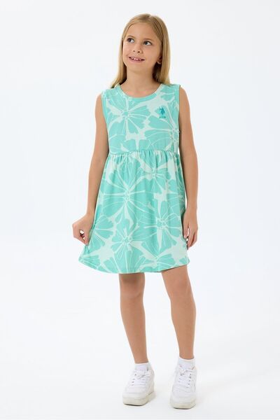 U.S. Polo Assn. Rochie verde pentru fete