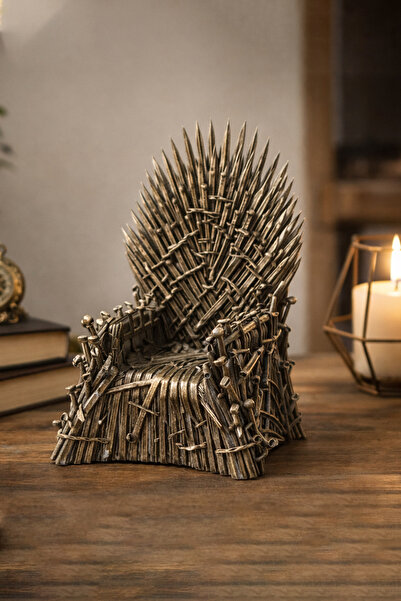 Bayargrafik Demir Taht Temalı Dekoratif 3D Baskı Koleksiyonluk Biblo – 15 cm ...