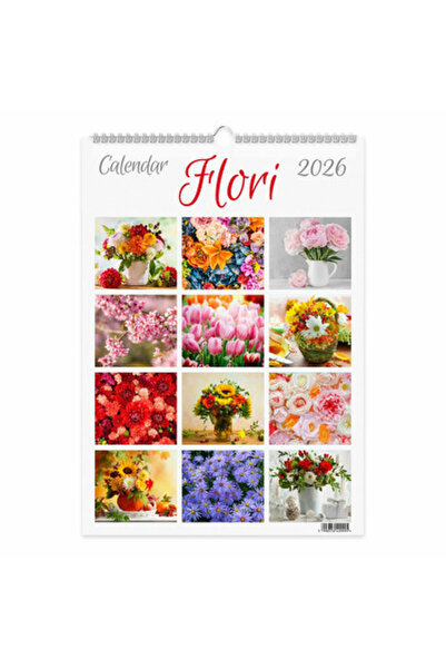 OEM Wall Calendar 2026 Flowers