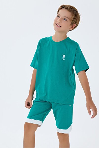 U.S. Polo Assn. Αγόρι πράσινη βερμούδα