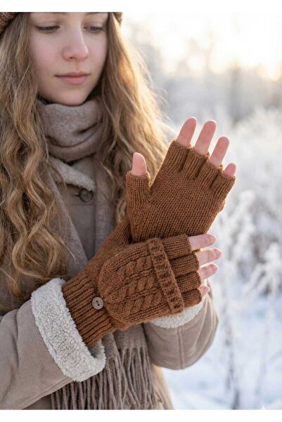 LAGRANZE Women's Winter Friendly Wool Gloves with Cover