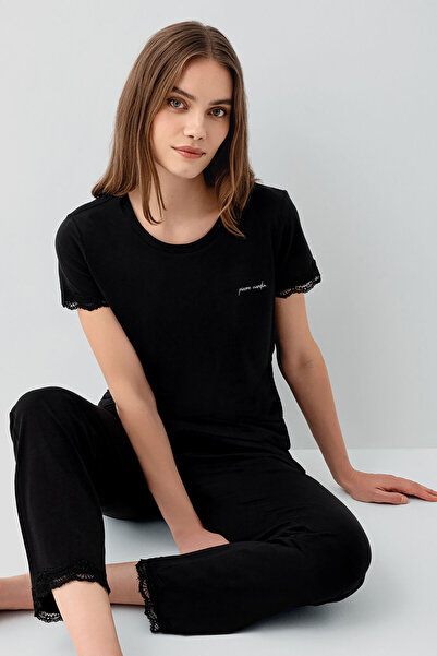 Pierre Cardin Γυναικείο σετ μαύρης πιτζάμας