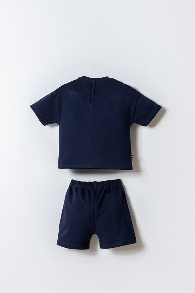U.S. Polo Assn. Baby Boy Navy Blue Shorts Set