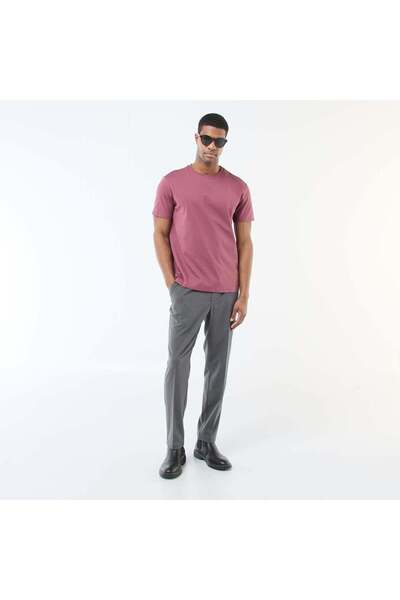 KIABI Pinstripe City Trousers BLACK