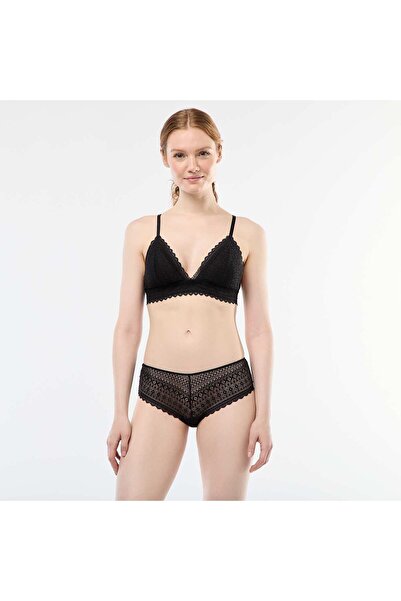 KIABI Lace Shorts BLACK