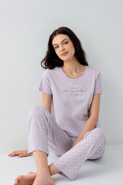 Arnetta Set de pijamale mov pentru femei