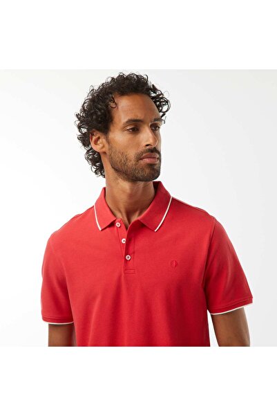 KIABI Cotton Piqué Polo Shirt RED
