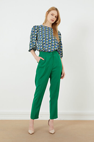 PAULMARK Pantaloni din țesătură cu talie elastică