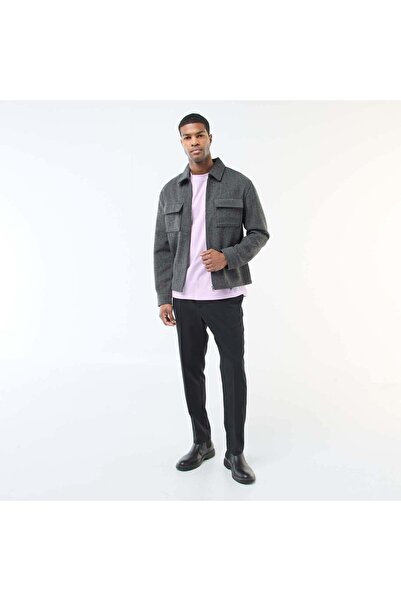 KIABI Solid Jogger-Style Pants BLACK