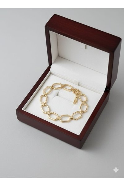 AKFECAN Stainless Steel Bracelet with Steel Geometric Ring