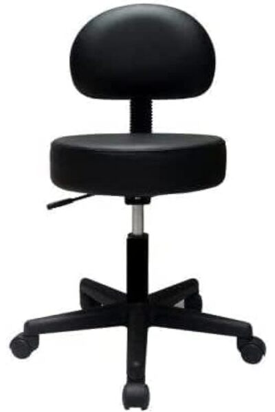 LA PERLA TECH Professional Swivel Rolling Stool Chair with Wheels